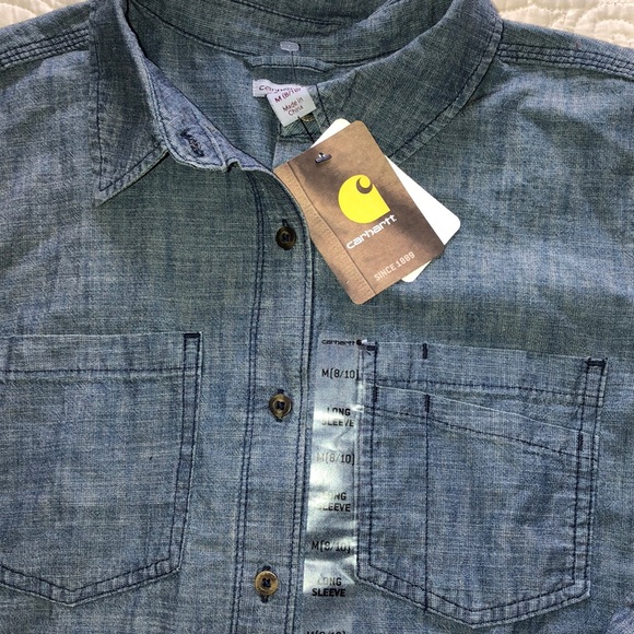 NWT Carhartt Jean Button Up - Picture 2 of 7